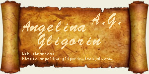 Angelina Gligorin vizit kartica